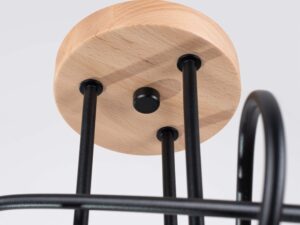 miniaturka Żyrandol IGNIS 3 czarny designerski