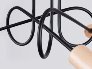 miniaturka Żyrandol IGNIS 3 czarny designerski