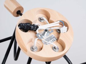 miniaturka Żyrandol IGNIS 5 czarny loftowy