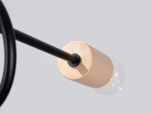 miniaturka Żyrandol IGNIS 5 czarny loftowy