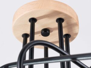 miniaturka Żyrandol IGNIS 5 czarny loftowy