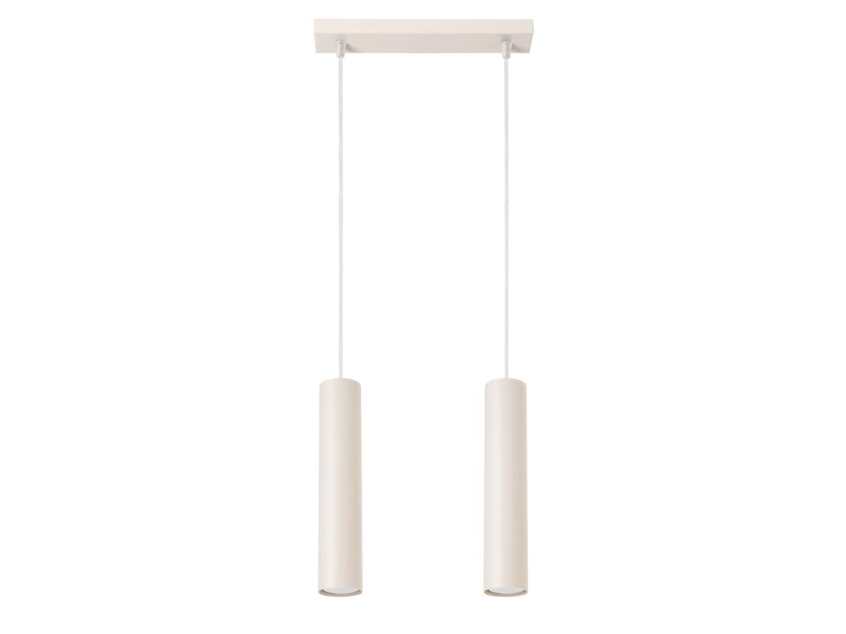 Lampa wisząca NOVEL 2 beżowa elegancka