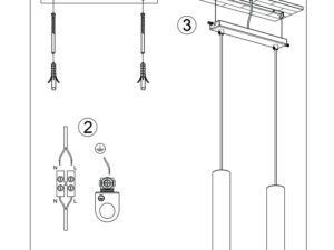 miniaturka Lampa wisząca NOVEL 2 beżowa elegancka