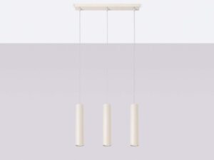 miniaturka Lampa wisząca NOVEL 3L beżowa designerska