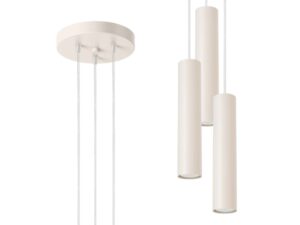 miniaturka Lampa wisząca NOVEL 3P beżowa do salonu