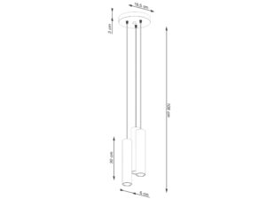 miniaturka Lampa wisząca NOVEL 3P beżowa do salonu