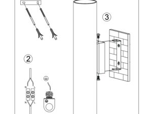 miniaturka Kinkiet NOVEL 2 beżowy skandynawski