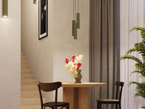 miniaturka Lampa wisząca NOVEL 1 zielona oliwka skandynawska