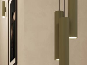 miniaturka Lampa wisząca NOVEL 1 zielona oliwka skandynawska