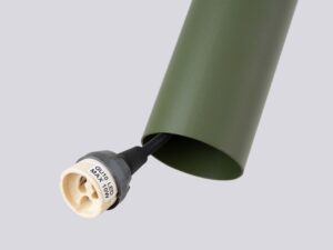 miniaturka Lampa wisząca NOVEL 2 zielona oliwka nowoczesna