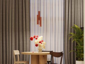 miniaturka Lampa wisząca NOVEL 2 ochra czerwona designerska