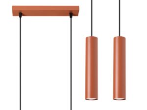 miniaturka Lampa wisząca NOVEL 2 ochra czerwona designerska