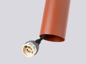 miniaturka Lampa wisząca NOVEL 2 ochra czerwona designerska