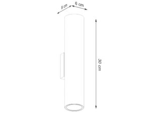 miniaturka Kinkiet NOVEL 2 ochra czerwona nowoczesny
