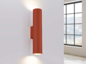 miniaturka Kinkiet NOVEL 2 ochra czerwona nowoczesny