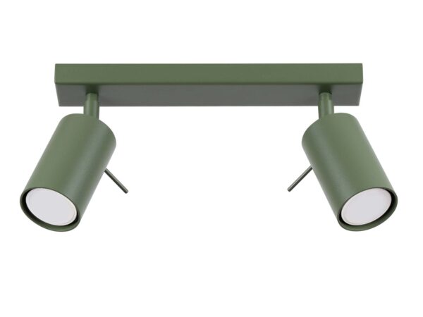 Plafon RINTO 2 zielony oliwkowy designerski