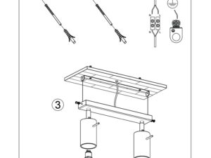 miniaturka Plafon RINTO 2 zielony oliwkowy designerski
