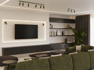 miniaturka Plafon RINTO 2 zielony oliwkowy designerski