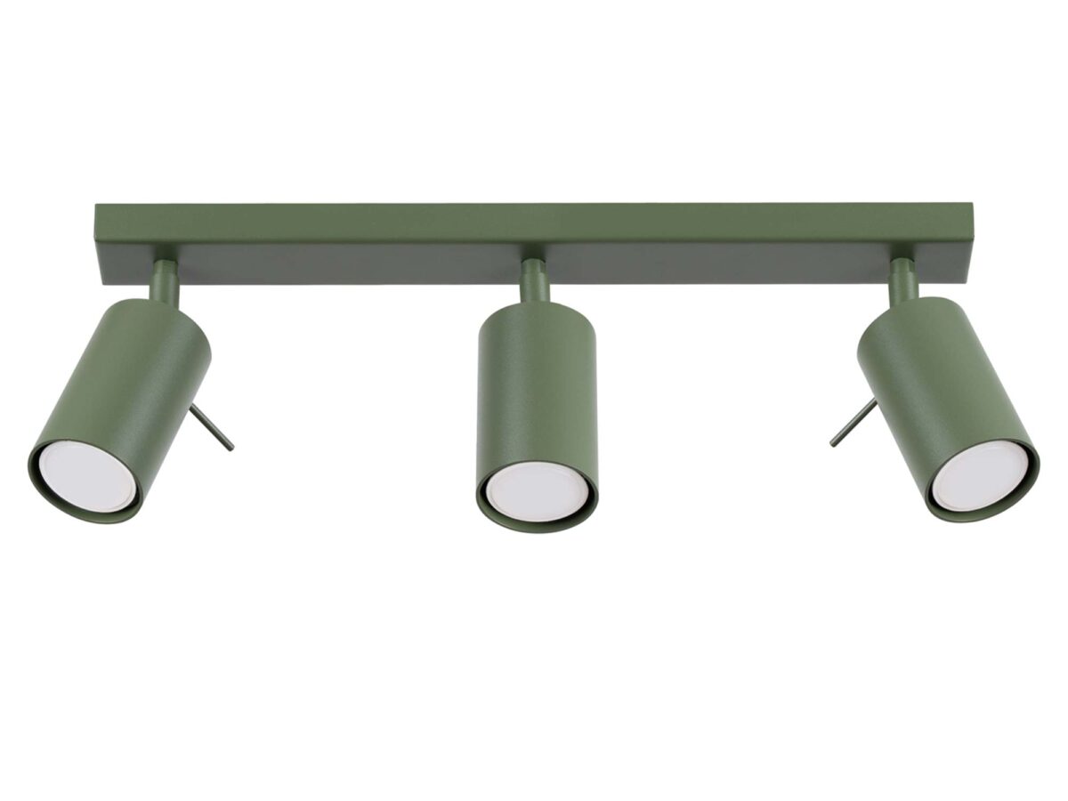 Plafon RINTO 3L zielony oliwkowy skandynawski