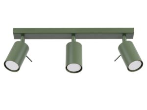 Plafon RINTO 3L zielony oliwkowy skandynawski