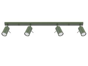 Plafon RINTO 4L zielony oliwkowy nowoczesny