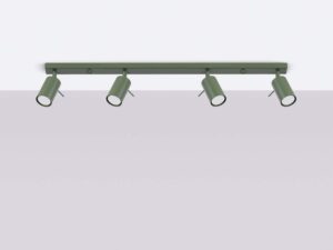 miniaturka Plafon RINTO 4L zielony oliwkowy nowoczesny