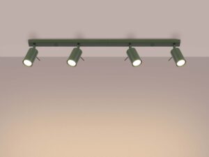 miniaturka Plafon RINTO 4L zielony oliwkowy nowoczesny