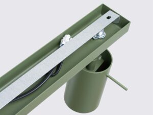 miniaturka Plafon RINTO 4L zielony oliwkowy nowoczesny