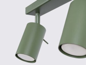 miniaturka Plafon RINTO 4L zielony oliwkowy nowoczesny