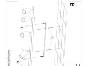 miniaturka Plafon RINTO 6L zielony oliwkowy do salonu