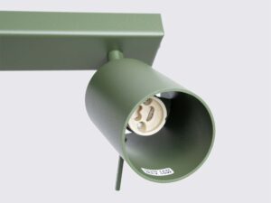 miniaturka Plafon RINTO 6L zielony oliwkowy do salonu