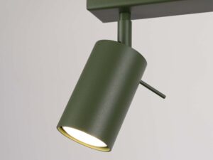 miniaturka Plafon RINTO 6L zielony oliwkowy do salonu