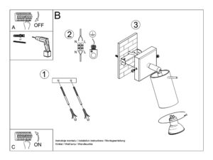 miniaturka Kinkiet RINTO ochra czerwona designerski
