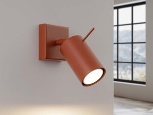 miniaturka Kinkiet RINTO ochra czerwona designerski