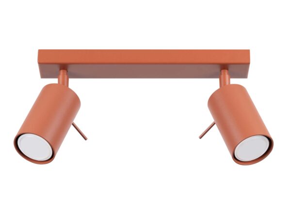 Podwójny reflektor sufitowy ceglany z regulowanymi spotami