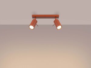 miniaturka Plafon RINTO 2 ochra czerwona nowoczesny