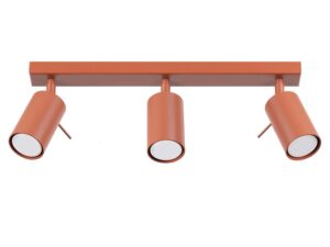 Plafon RINTO 3L ochra czerwona loftowy