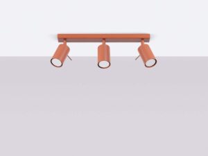 miniaturka Plafon RINTO 3L ochra czerwona loftowy