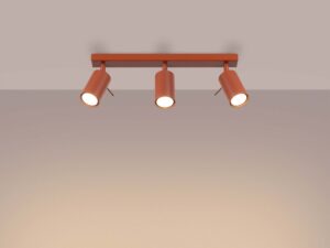 miniaturka Plafon RINTO 3L ochra czerwona loftowy