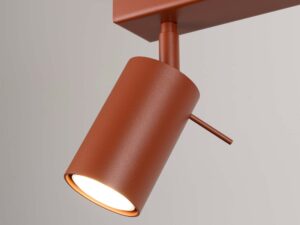 miniaturka Plafon RINTO 3L ochra czerwona loftowy