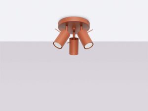 miniaturka Plafon RINTO 3P ochra czerwona elegancki