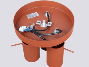 miniaturka Plafon RINTO 3P ochra czerwona elegancki