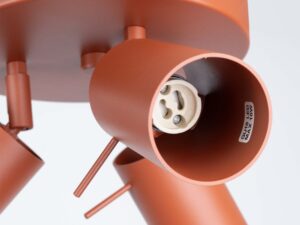 miniaturka Plafon RINTO 3P ochra czerwona elegancki