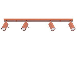 Plafon RINTO 4L ochra czerwona designerski