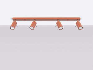 miniaturka Plafon RINTO 4L ochra czerwona designerski