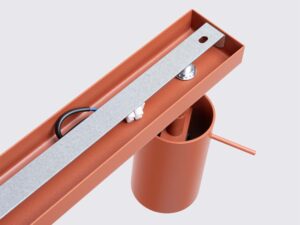 miniaturka Plafon RINTO 4L ochra czerwona designerski