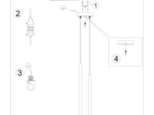 miniaturka Lampa wisząca VARIO 2 beżowa klasyczna