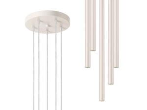 miniaturka Lampa wisząca VARIO 5P beżowa elegancka do salonu