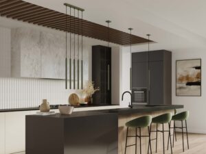 miniaturka Lampa wisząca VARIO 1 zielona oliwka skandynawska