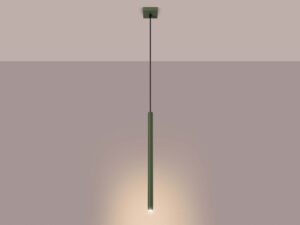 miniaturka Lampa wisząca VARIO 1 zielona oliwka skandynawska